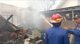 Apotek dan Toko Buah di Tempino Hangus Terbakar.( poto : jambione.com )