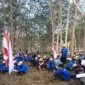 Ketua PK FKUI KSBSI PT Lestari Asri Jaya, David Parlindungan, memimpin langsung jalannya aksi.( poto : jambione.com )