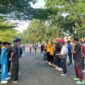 Bupati Merangin M. Syukur melepas kontingen basket ke Minangkabau Cup 2026.( poto : jambilink.id )
