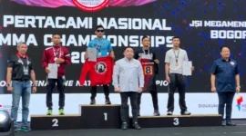 Putra Jambi Muhammad Zaki Juara Nasional PERTACAMI National MMA Championships 2026.( poto : jambione.com )