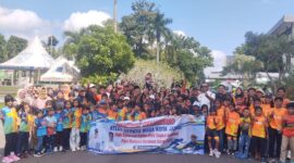 Wali Kota Jambi melepas 97 atlet sepatu roda menuju Pariaman Open 2026.( poto : wartanews.co ) 