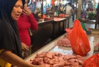 Daya beli masyarakat di Pasar Angso Duo Jambi melemah meski harga stabil( poto : tribunjambi.com )