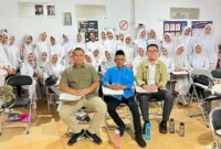Sebanyak 30 siswa mengikuti kegiatan yang berlangsung pada Selasa (9/6/2026) di Gedung SMK Kesehatan Fania Salsabila, kawasan Mayang, Kota Jambi.( poto : tribunjambi.com )