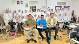 Sebanyak 30 siswa mengikuti kegiatan yang berlangsung pada Selasa (9/6/2026) di Gedung SMK Kesehatan Fania Salsabila, kawasan Mayang, Kota Jambi.( poto : tribunjambi.com )