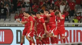 Timnas Indonesia vs Oman  dengan skor 3-0 bermain di Stadion Utama Gelora Bung Karno (SUGBK), Jakarta, Jumat (5/6/2026) malam ( poto : jambione.com )