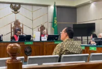 Varial Adhi Putra menjadi saksi kasus korupsi DAK SMK di Pengadilan Tipikor Jambi, Kamis (5/3/2026).( poto : metrojambi.com )