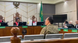Varial Adhi Putra menjadi saksi kasus korupsi DAK SMK di Pengadilan Tipikor Jambi, Kamis (5/3/2026).( poto : metrojambi.com )