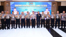 Bidhumas Polda Jambi menggelar Rapat Kerja Teknis (Rakernis) Humas Tahun 2026 di Aula Lantai III Siginjai Mapolda Jambi, Senin (08/06/2026). ( poto : infojambi.com )
