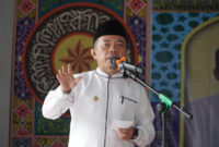 Gubernur Jambi Al Haris menghadiri Haflah Akhirussanah Tahun 2026 di Kecamatan Pamenang Selatan, Kabupaten Merangin, Sabtu (13/06/2026).( poto : bicarajambi.com )