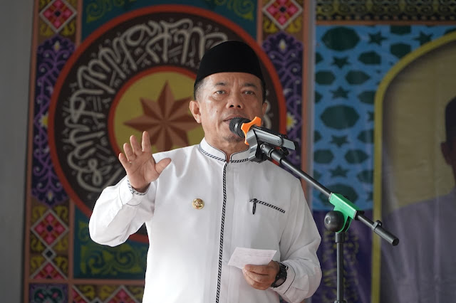 Gubernur Jambi Al Haris menghadiri Haflah Akhirussanah Tahun 2026 di Kecamatan Pamenang Selatan, Kabupaten Merangin, Sabtu (13/06/2026).( poto : bicarajambi.com )