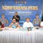 Polda Jambi menggelar konferensi pers di Lobby Mapolda Jambi, Selasa (30/6/2026).( poto : bicarajambi.com )