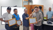 BPJS Ketenagakerjaan Cabang Jambi menggelar sosialisasi implementasi onboarding mekanisme pendaftaran baru melalui aplikasi digital Perisai.( poto : infojambi.com )