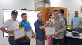 BPJS Ketenagakerjaan Cabang Jambi menggelar sosialisasi implementasi onboarding mekanisme pendaftaran baru melalui aplikasi digital Perisai.( poto : infojambi.com )