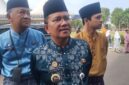 Wali Kota Jambi Maulana menegaskan evaluasi ketat ASN OPD Jambi saat memimpin apel pagi di Lapangan Balaikota Jambi, Senin (15/6).( poto : jambiekspres.co.id )