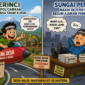 Ilustrasi perbandingan Kerinci vs Sungai Penuh: satu daerah ngebut cairkan Dana Desa, satu lagi masih tertahan di proses administrasi.( poto : chatGPT )
