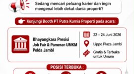 PT Putra Kurnia Properti hadir di Job Fair Jambi 2026.( poto : jambilink.id )