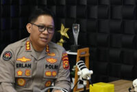 Kabid Humas Polda Jambi Kombes Pol Erlan Munaji memaparkan berbagai program dan kegiatan kepolisian.( poto : infojambi.com )