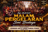 Malam Pagelaran Seni Budaya Kenduhei Sko 6 Luhah di Rio Jayo.( poto : APGtimes.com )