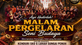 Malam Pagelaran Seni Budaya Kenduhei Sko 6 Luhah di Rio Jayo.( poto : APGtimes.com )