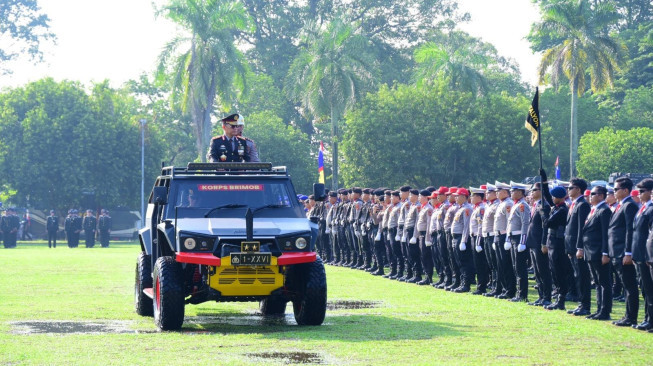 Kepolisian Daerah Jambi menggelar Upacara Peringatan Hari Bhayangkara Ke-80 Tahun 2026 dengan mengusung tema 