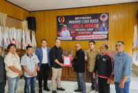 Musyawarah Provinsi Luar Biasa (Musprovlub) menetapkan Reval Kurniawan sebagai Ketua Pengprov IBCA MMA Jambi periode 2026–2030 secara aklamasi.( poto :bicarajambi.com)