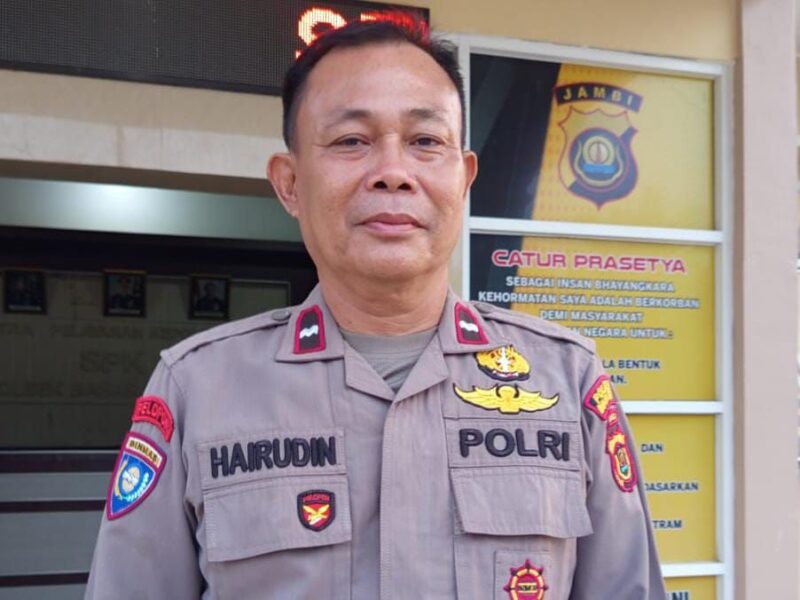 Kanit Binmas Polsek Bahar Selatan, Aipda Hairuddin.(poto: jambiprima.com).