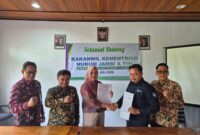 MoU dan PKS Kanwil Kemenkum Jambi-STIE YA Bangko Jadi Langkah Strategis Lindungi Inovasi Perguruan Tinggi.(poto: jamberita.com).
