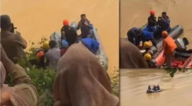 Upaya pencarian intensif terhadap seorang anak laki-laki yang dilaporkan hilang terseret arus sungai akhirnya membuahkan hasil.( poto ;tribunjambi.com )