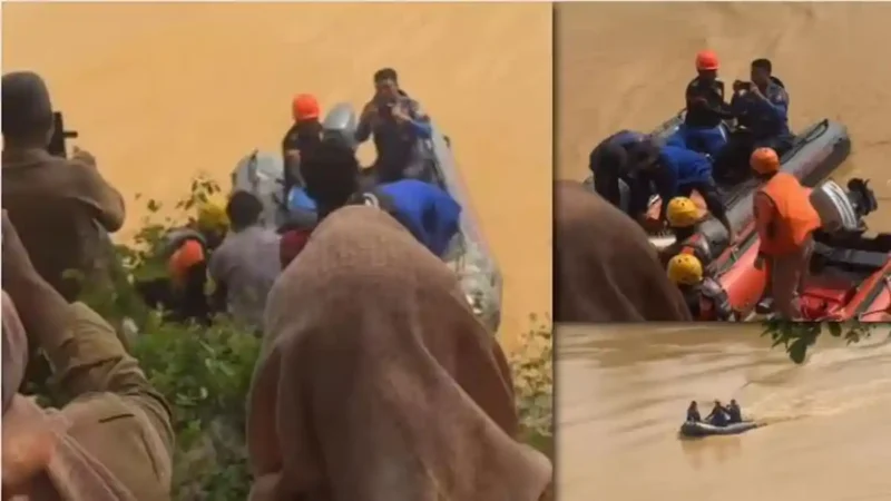 Upaya pencarian intensif terhadap seorang anak laki-laki yang dilaporkan hilang terseret arus sungai akhirnya membuahkan hasil.( poto ;tribunjambi.com )