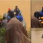 Upaya pencarian intensif terhadap seorang anak laki-laki yang dilaporkan hilang terseret arus sungai akhirnya membuahkan hasil.( poto ;tribunjambi.com )