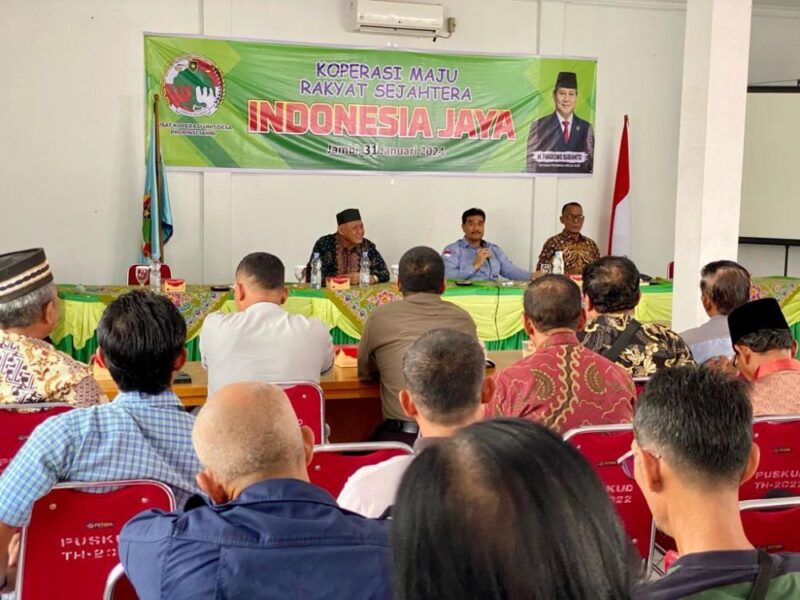 Dr. Ir. H. A.R. Sutan Adil Hendra, MM (SAH), menyampaikan ucapan selamat memperingati Hari Koperasi Nasional ke-79.(poto: jamberita.com).
