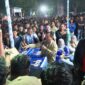 Pemerintah Provinsi Jambi sukses menggelar acara Nobar Piala Dunia 2026 di depan Lapangan Kantor Gubernur Jambi Al Haris.(poto: jamberita.com).
