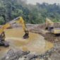 Diduga tempat sebuah PETI yang berlokasi di Merangin.(poto: istimewa).