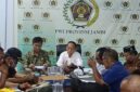 Ketua PWI Jambi Ridwan Agus meminta seluruh pengurus segera menjalankan program sesuai bidang masing-masing.( poto ; halojambi.com )
