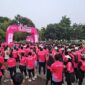 Ribuan pelari memadati pusat Kota Jambi dalam ajang Smartfren Run 5K Jambi.(poto: ANTARA).