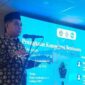 Dr. Pahmi SY, M.Si., memberikan sambutan sekaligus membuka kegiatan Peningkatan Kompetensi Bendahara di Amphiteater Lantai 4 Gedung Rektorat UIN STS Jambi, Rabu (22/7/2026).(poto: jambiprima.com).