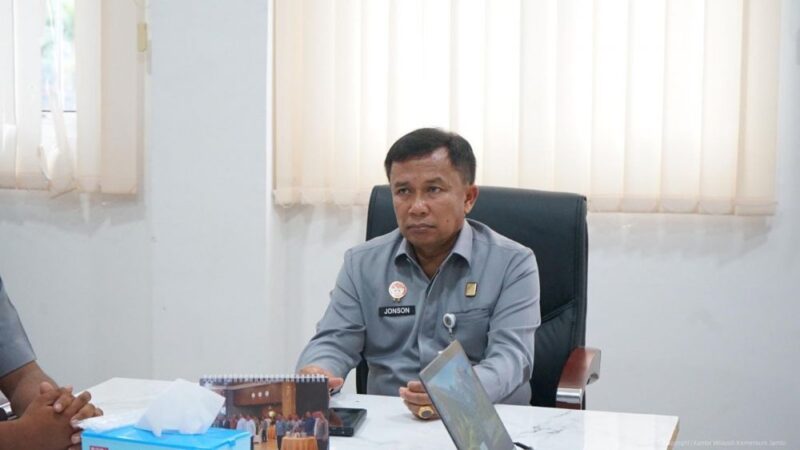 Kepala Kanwil Kemenkum Jambi, Jonson Siagian.(poto: jamberita.com).
