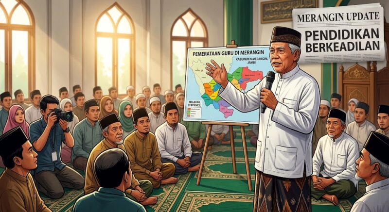 M Syukur menyampaikan komitmen besar tersebut saat menghadiri agenda rutin Subuh Keliling (Subling) Pemerintah Kabupaten Merangin di Masjid Baitussalam, Jumat (10/7/2026).( ilustrasi poto: AI).