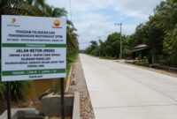 PetroChina bangun jalan Geragai guna mempermudah aksesibilitas masyarakat di Kelurahan Pandan Jaya, Kabupaten Tanjung Jabung Timur.(poto: jamberita.com).