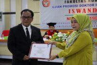Iswandi, S.H., M.H., dosen tetap Program Studi Ilmu Hukum Fakultas Hukum Universitas Jambi, resmi menyandang gelar doktor ilmu hukum.(poto: jamberita.com)