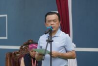 Gubernur Jambi Al Haris secara resmi membuka Turnamen Tenis Alumni Indonesia ke-16 di Lapangan Tenis Kampus Universitas Jambi.(poto: jamberita.com).