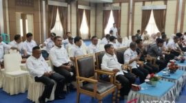 Kota Sungai Penuh melaksanakan kajian risiko bencana sebagai dasar pembangunan daerah, Rabu (15/7/2026).( poto : ANTARA).