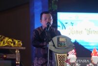 Gubernur Jambi Al Haris saat membuka pekan budaya Jambi elok nian 2026 di Kota Jambi, Jumat malam (17/7/2026).(poto: ANTARA).