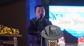 Gubernur Jambi Al Haris saat membuka pekan budaya Jambi elok nian 2026 di Kota Jambi, Jumat malam (17/7/2026).(poto: ANTARA).