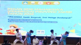 Universitas Jambi meresmikan gelaran Peksimida Provinsi Jambi 2026 di Auditorium Lantai 1 UNIFAC pada Rabu (22/7/2026).(poto: jamberita.com).