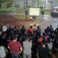 Suasana nonton bareng partai final piala dunia 2026 di Lapas Narkotika Kelas IIB Jambi, Senin (20/7/2026). (poto: ANTARA).