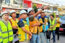 Bupati Bungo H. Dedy Putra bersama tim dari BPPW Ditjen Cipta Karya Kementerian PUPR meninjau langsung progres revitalisasi Taman Pusparagam (Semagor) di Muara Bungo, Sabtu (25/7/2026).(poto: jambiprima.com).