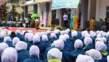 Gubernur Jambi Al Haris saat membuka PKKMB Poltekkes Kemenkes Jambi Tahun Akademik 2026/2027, Selasa (21/7/2026).(poto: jambiprima.com).