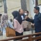 Majelis Hakim Pengadilan Negeri Jambi memimpin sidang korupsi bahan kimia Jambi Perumda Tirta Mayang, Kamis (23/7).(poto: jamberita.com).
