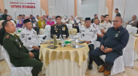 Wakil Wali Kota Sungai Penuh, Azhar Hamzah, menghadiri – Syukuran Hari Bhayangkara ke-80.( poto : istimewa)